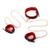 Sexy Boudoir BDSM Cuffs & Collar